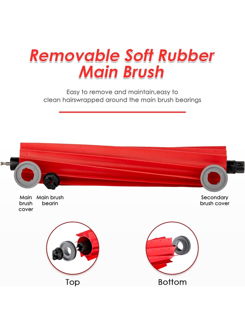 فرشتان رئيسيتان لمكنسة روبوروك S7 / S7 / S7 MaxV / S7 Max Ultra / S7 MaxV Plus / S7 MaxV Ultra / S7 Pro Ultra / Q7 / Q7 / Q7 Max / Q7 Max / مكنسة سلسلة Qrevo، قطع غيار لفة بديلة - Image 2